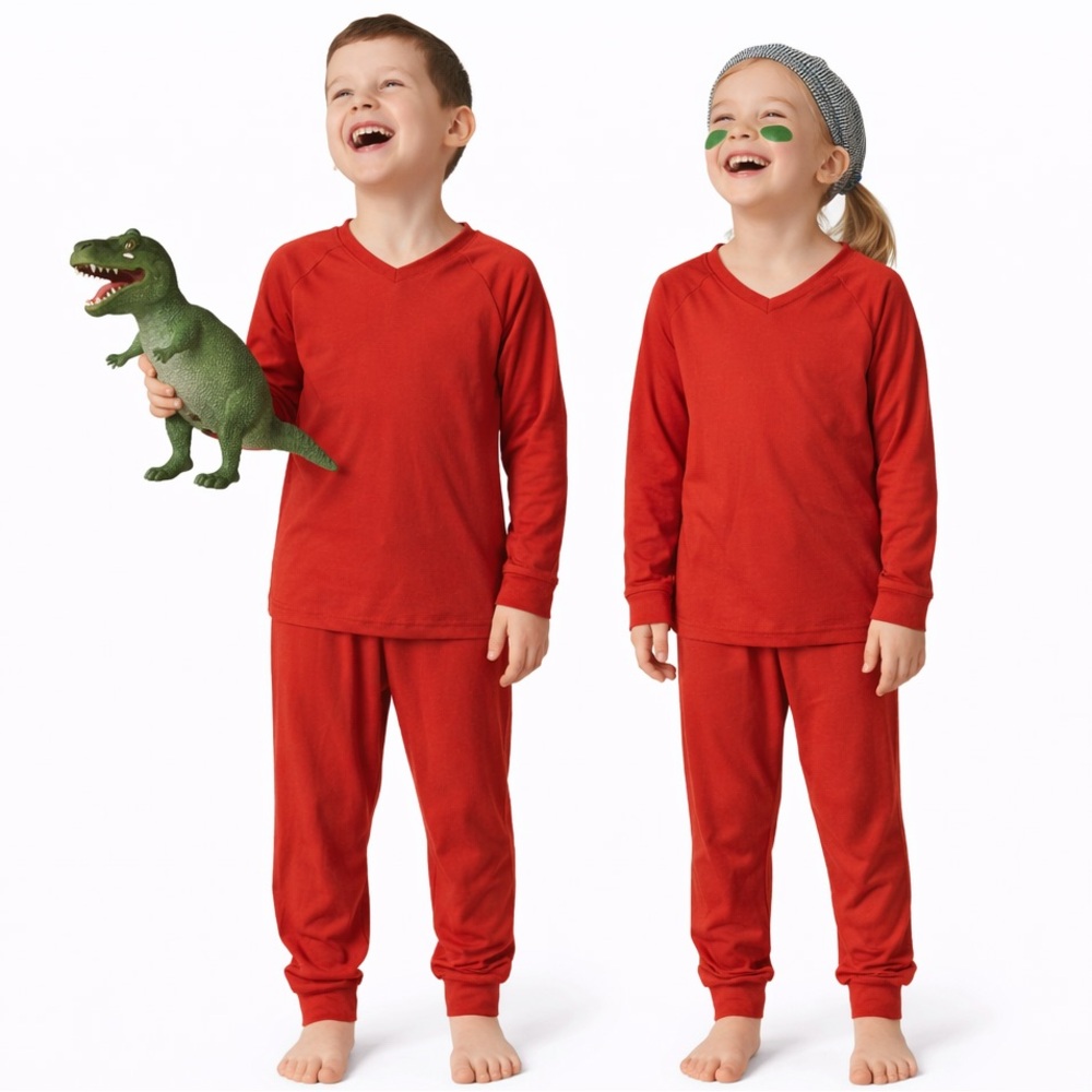 Lightweight red soft Dream Collection Lularoe Sz 10 pajama set unisex *2 for 20*